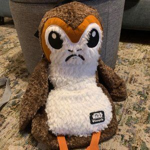 Loungefly Porg Plush Backpack Star Wars NWT